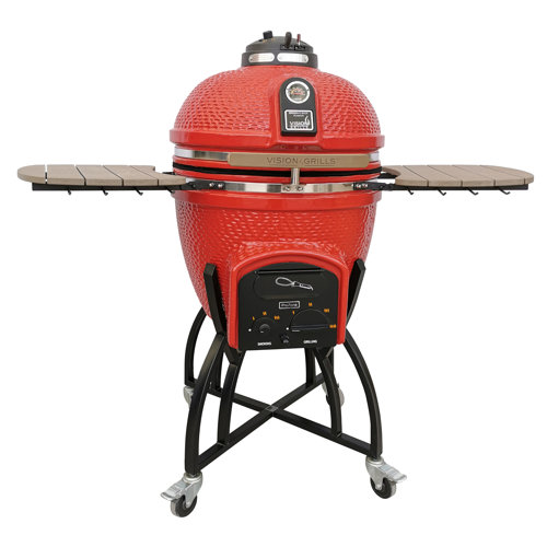 Vision Grills 50.98'' W Grill / Smoker Combo Gas & Charcoal Combo Grill